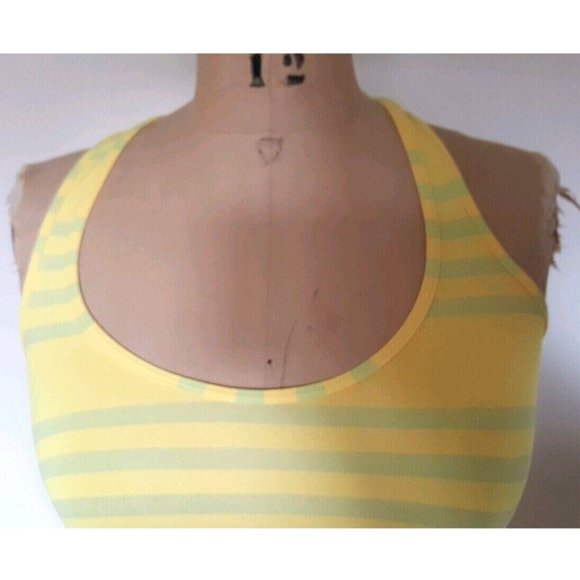 Lululemon Cool Racerback in Ocean Stripe mellow lemon yellow striped tank top 4 - Picture 9 of 13
